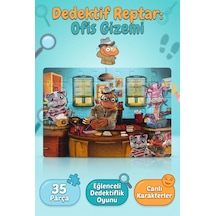 Dedektif Reptır 35 Parça Ofis Temalı Çerçeveli Eğitici Ve Eğlenceli Oyuncak Puzzle