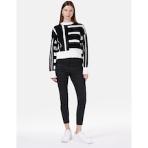 Colins 759 Lara Dar Kesim Orta Bel Dar Paça Siyah Kadın Pantolon Cl1067174 Mavi