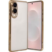 Samsung Galaxy  Uyumlu,  S25 Edge Razer Lensli Silikon - Gold