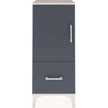 Arges Komodin 2 Raflı Tek Çekmeceli Tek Kapaklı 44x30x106 Aytaşı-antrasit Aytası