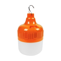 Sones Ab26 Usb Şarjlı Led Ampul Gece Pazarı Tezgah Işıkları Açık Hava Kamp Asılı Lamba, Güç: 300w Turuncu Çok Renkli