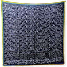 Belli Luxury Twill İpek Eşarp 4060 Lacivert