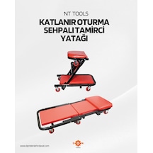 Nt Tools Katlanır Oturma Sehpalı Tamirci Yatağı