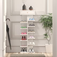 Mbes Mobilya Beyaz Ayakkabılık Beyaz