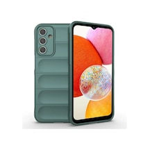 Samsung Galaxy A25 Uyumlu Silikon Kılıf - Kamera Korumalı Esnek Yeni Nesil Airbag Kapak -Yeşil