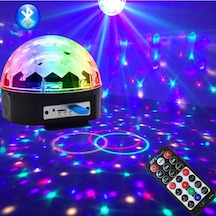 Küre Disko Topu Müzik Çalar Renkli Lazer Işıklı Bluetooth 5468