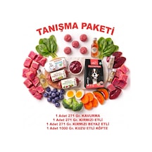 Tanışma Paketi Kavurma Barf Kırmızı Ve Beyaz Etli Çiğ Mama Çeşitleri 4 Paket