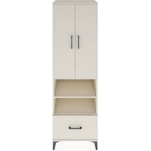 Hyperion Dolap 3 Raflı Tek Çekmeceli Tek Askılı 60x44x195 Aytaşı-aytaşı Aytası