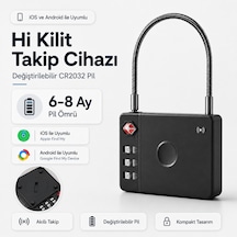 Hbb-k Hi Kilit Apple Android Uyumlu Akıllı Valiz Kilidi Siyah