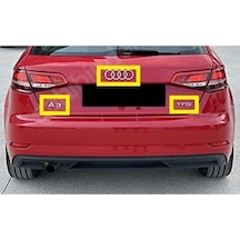 Audi A3 & 1.0 Tfsı Bagaj Yazısı Ve Arma Seti 3'lü Paket 3m 3d Abs