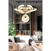 İstanbul Avize Dreon Gold 3 Renk Kumandalı Led Lüx Ledli Avize