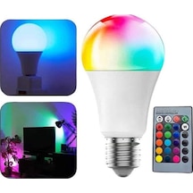 Akıllı Rgb Led Ampul Led Uzaktan Kumandalı Renk Değiştiren Ampul Mh-hs5854-5357 Mavi