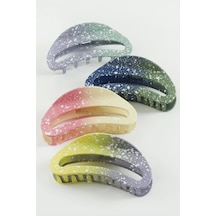 Oval Renkli Mandal Toka 10 Cm Çok Renkli