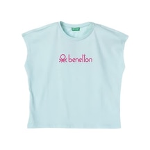 United Colors Of Benetton Benetton Kız Çocuk T-shirt 09327 Mavi