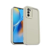 Newface Oppo A16 Kılıf Viera Silikon - Krem