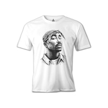 Tupac Shakur - Bandana Beyaz Erkek Tshirt