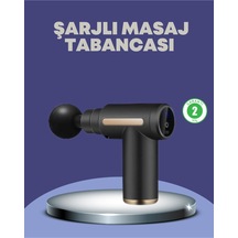 İthalat Sporcu Kas Masaj Tabancası 6 Kademe Güçlü Titreşim 4 Başlık Şarjlı Masaj Aleti Diğer