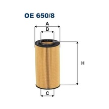 Fıltron Oe650/8 Yag Fıltresı A4 15 A6 14 A7 14 Q7 15 3.0 Tdı