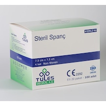 Tules 7.5 Cm X 7.5 Cm Steril Non-Woven Spanç
