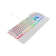 Hydra R6 Full Rgb Led Beyaz Gaming Pro Red Switch Q Aluminyum Kaplama Multimedia Mekanik Klv