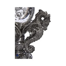 Dragons Of Corfu Gotik Dekor Heykeli Küre Heykelcik, 13,8 Cm, Gümüş Krom Açık Ahşap Dragons Of Corfu Gotik Dekor Heykeli Küre Heykelcik, 13,8 Cm, Gümüş Krom Açık Ahşap
