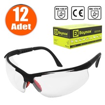 Baymax İş Güvenlik Gözlüğü Koruyucu Silikonlu Gözlük S600 Şeffaf N11.3137