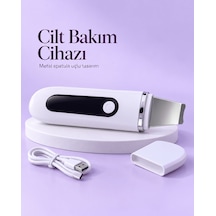 Usb Şarjlı Metal Spatula Uçlu Beyaz Yüz Ve Cilt Bakım Cihazı 54777575