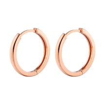 Taşsız Rose Gold Halka Gümüş Kadın Küpe N11.91585