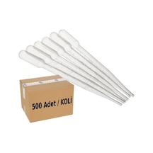 Pastör Pipet 3ML 500 Adet Plastik Damlalık