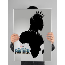 Black Panther Poster 60x90cm Kara Panter Afiş - Kalın Poster Kağıdı Dijital Baskı