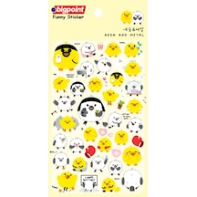 Bigpoint Sticker Neon Ve Metal Civcivler X 15 Adet