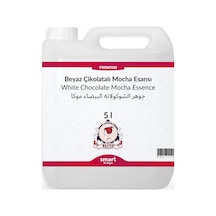 Premium Beyaz Çikolatalı Mocha Esansı 5 Litre Beyaz Çikolata