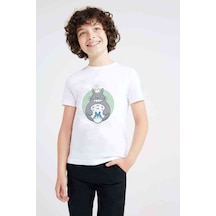 Tshirthane Komşum My Neighbor Totoro Baskılı Unisex Çocuk Beyaz T-Shirt (534789283)