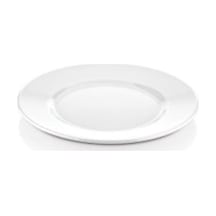 6 Adet Melamin Çizgi Tatlı Servis Tabağı Makinede Yıkanabilir Dayanıklı Sunum Tabağı 23 Cm Beyaz