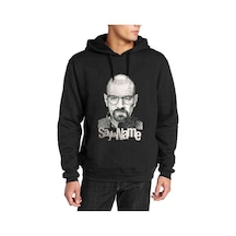 Breaking Bad Say My Name Baskılı Siyah Erkek Kapşonlu Sweatshirt (531048376)