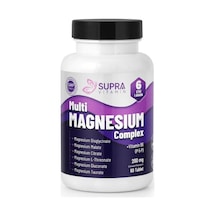 Multi Magnezyum Complex 60 Tablet- Klinik Onaylı Patentli Magnezyum Albion Traacs & Magnesia , Bisglisinat + Sitrat