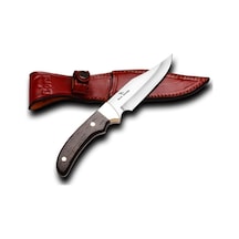 Bora Knives - M-310 Dragon Wenge Saplı Kamp Bıçak Kahverengi - Gümüş