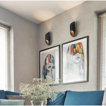Mylights Retro Rustik Çift Yönlü Metal Led Aplik Ampul Dahildi Diğer