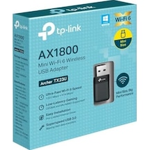 Tx23u Wifi 6 Usb Adaptör Ax1800 1800 Mbps , Mini Tasarım, Dual Band 5ghz/2.4ghz, Usb 3.0, Wpa3 Güvenlik, Mu-mımo Ofdma, Windows 11/10 Uyumlu Kablosuz Adaptör