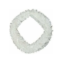 2 Paket 5 Metre Çam Dalı Mat Beyaz Kapı Süsü - Yılbaşı