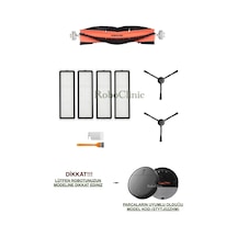 Xiaomi Mi Vacuum Mop 2 Pro Plus Robot Süpürge Uyumlu Fırça,hepa Filtre Seti-9 Parça