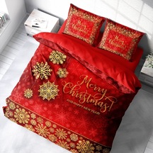 Monohome Yılbaşı Süsü Merry Christmas Çift Kişilik 3D Nevresim Ta (519421052)