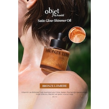 İnce Dokulu, Renkli Ve Işıltılı Vücut Yağı Kundal Satin Glow Shimmer Oil Bronze Lumiere