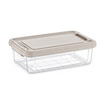 Orret Home Kilitli Saklama Kabı Şeffaf Organizer Pp Plastik Gıda Saklama Kabı Kapaklı Buzdolabı Düzenleyici İstiflenebilir Çok Amaçlı Saklama Kutusu 3 Litre 0