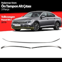 Volkswagen Passat B8.5 Ön Tampon Alt Çıtası Kromu 2019 Sonrası