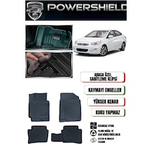 Powershıeld Hyundai Accent Blue 2011-2018 Uyumlu Araca Özel Premium 5d Havuzlu Oto Paspas Takımı