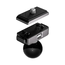 Quıckdock Qdx5-bc Manyetik Ve Kilitli Aksiyon Kamera  Adaptörü 1/4 Dişli 25mm Toplu Mafsal Uyumlu Değiştirilebilir Aksiyon Kamera Bağlantılı