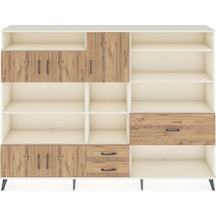 Arges Dolap 13 Raflı 3 Çekmeceli 5 Kapaklı 220x30x163 Aytaşı-çam Aytaşı-çam