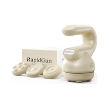 Rapidgun Prime Mini Masaj Aleti - Dönen Ve Titreşimli Terapiye Sahip Derin Doku Sırt Masajı, Ağrıyı Gidermek İçin Ayarlanabilir Çok Hızlı Tetik Noktası Masaj Aleti
