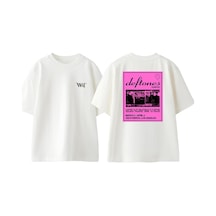 Thewert Deftones 19 Tasarım Sırt Baskılı Pamuk Beyaz Oversize T-shirt
